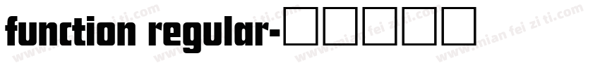 function regular字体转换